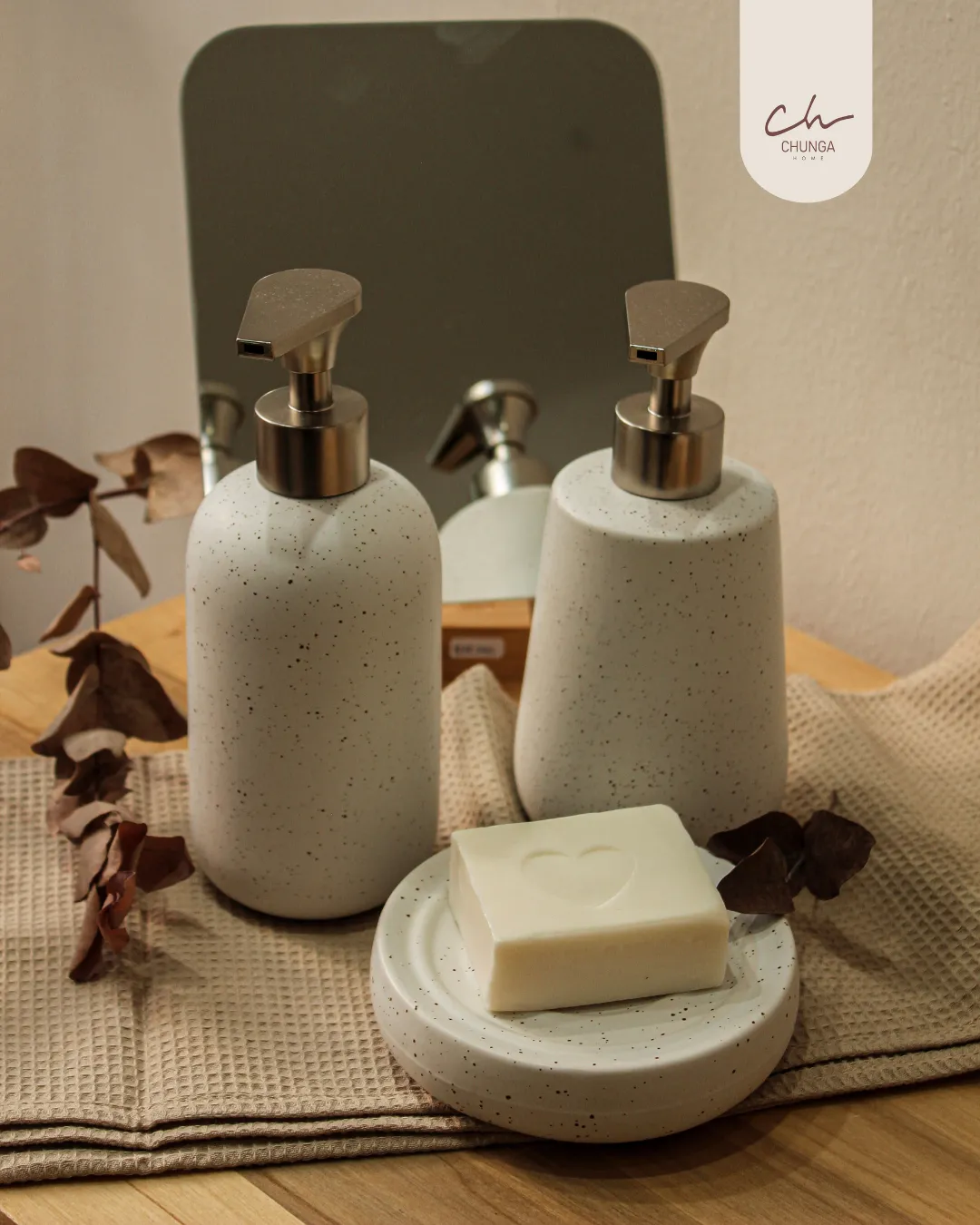 Dispensadores de Jabón Cerámicos de Estilo Wabi-Sabi