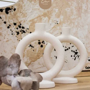 Portavela Cerámica Redondo