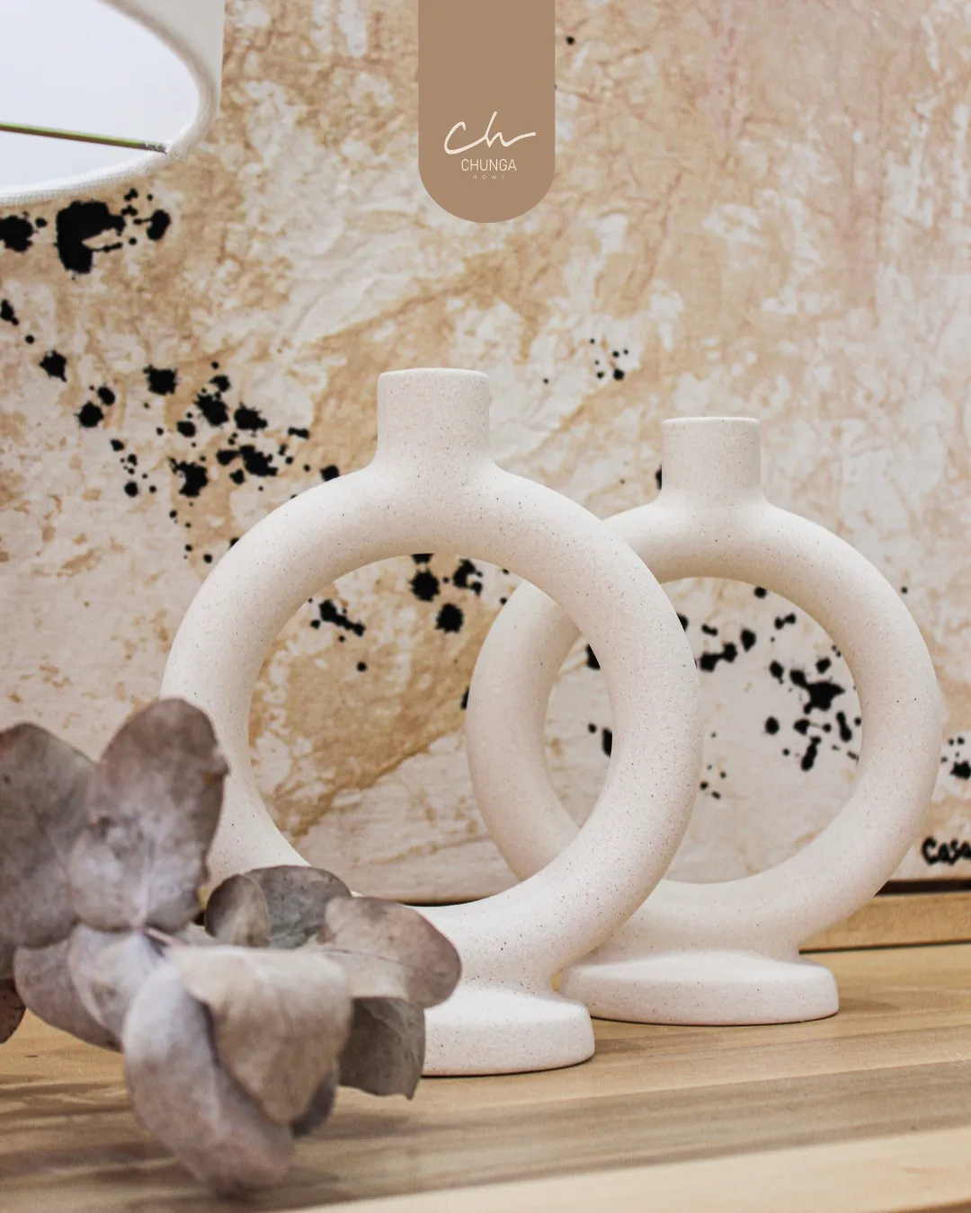 Portavela Cerámica Redondo