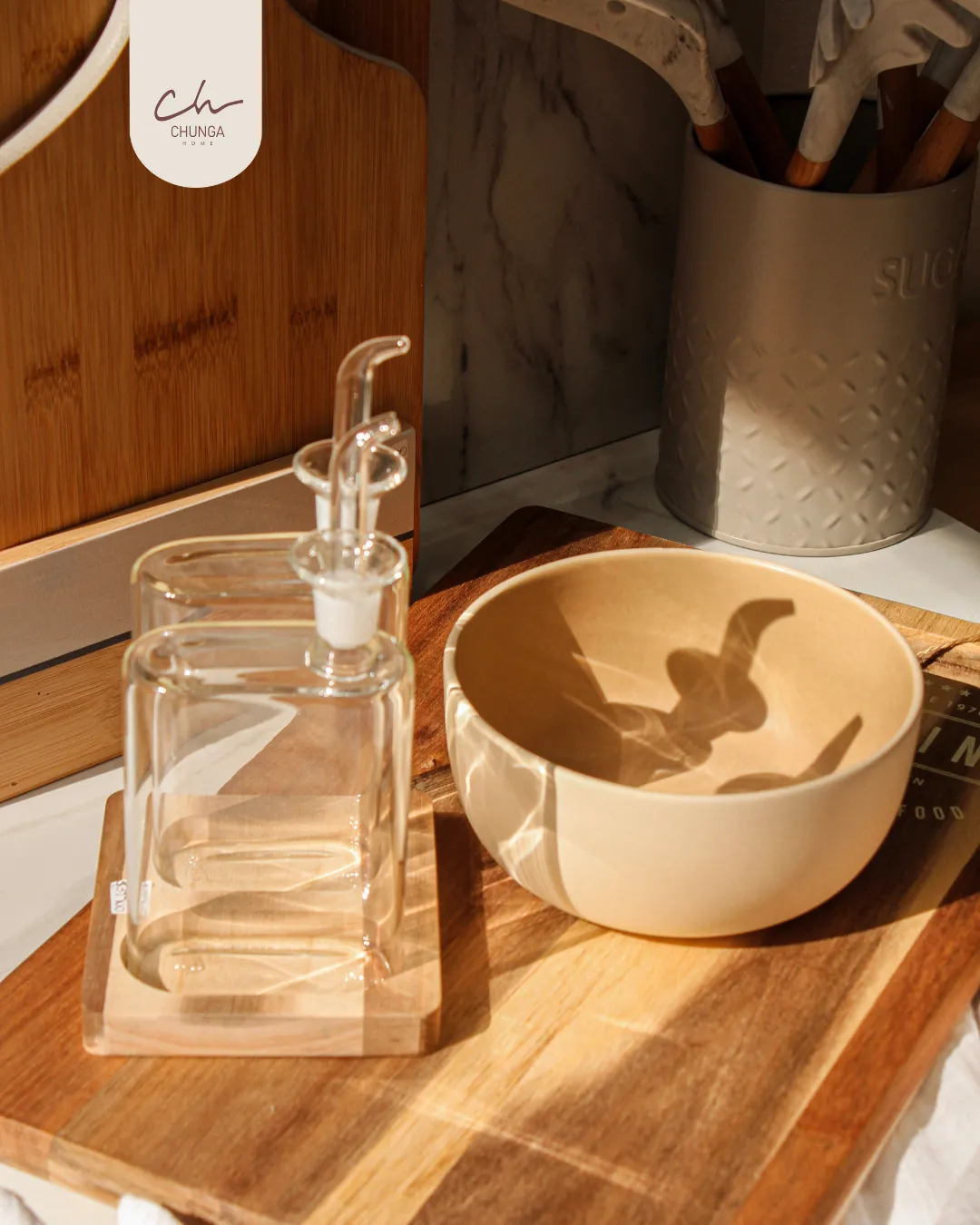 Set de Aceitera y Vinagrera Rectangulares 200ml