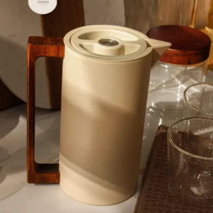 Pava Térmica Minimalista con Asa de Madera 1LT