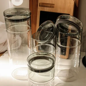 Set Organizador de Cocina: Frascos de Vidrio