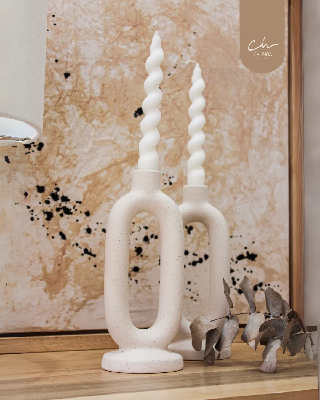 Portavela Cerámica Oval - Image 2