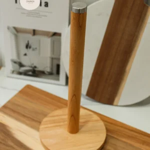 Portarrollos de Cocina Vertical de Bambú #2