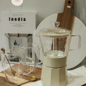 Cafetera Moka Estilo Verona de Vidrio