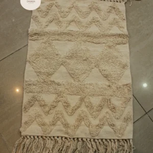 Alfombra de Baño Estilo Texturizado Color Beige