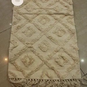 Alfombra de Baño Estilo Texturizado Color Beige #2