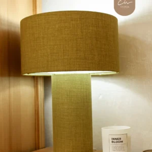 Velador forrado en lino