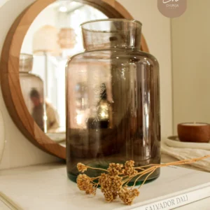 Jarron de Vidrio Gris