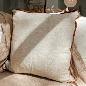 Almohadón con Funda de Lino Rústico