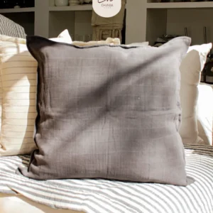 Almohadón 50x50 - Funda Tejida Gris