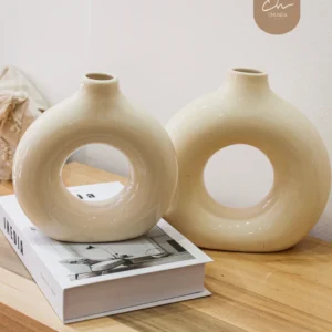 Jarrón Cerámica Dona