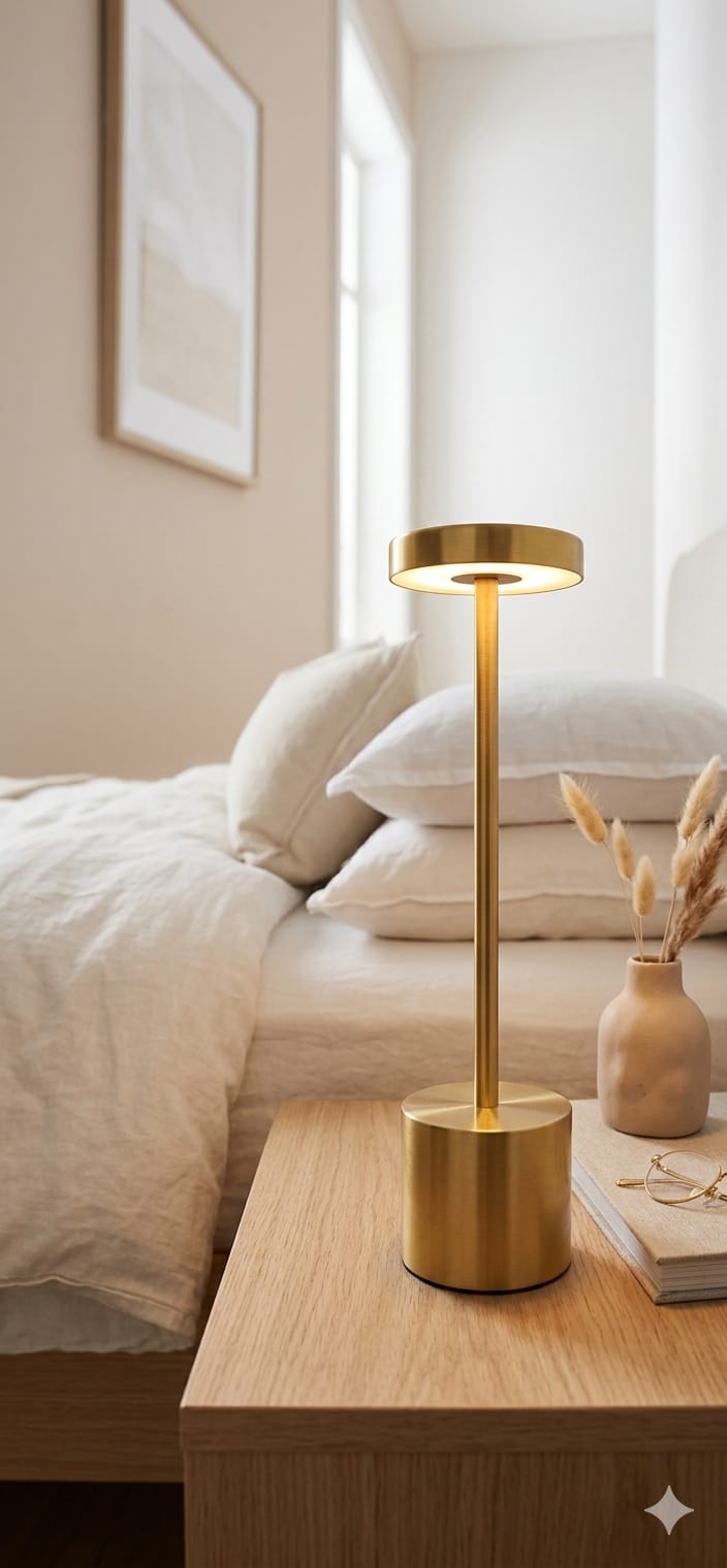 Lampara Led Inalámbrica Oro