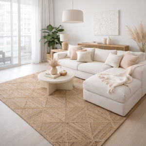 Alfombra De Yute Natural 120x180cm