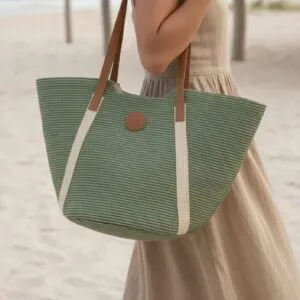 Bolso Con Cierre Y Forrado