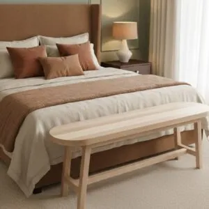 Banquito Pie De Cama Oval
