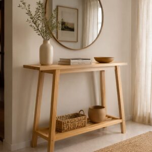 Mueble Recibidor Con Estante Varillado