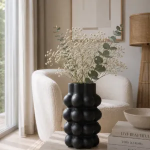 Florero Cerámica Rustica Black