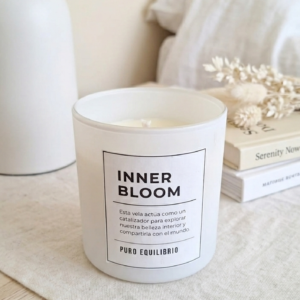 Vela Vaso Blanco Soja