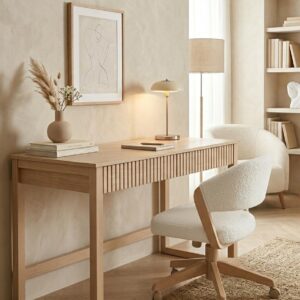 Escritorio 2 Cajones Varill. Madera Alamo