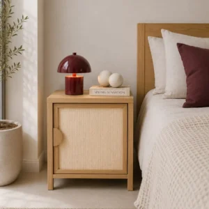Mesa De Luz Enteleda Con Estante
