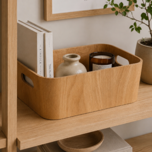 Caja Organizadora Símil Madera 23X30.5X15.2CM