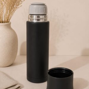 Termo De Acero Inoxidable Negro 750ml