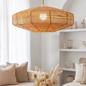 Lampara Colgante Rattan