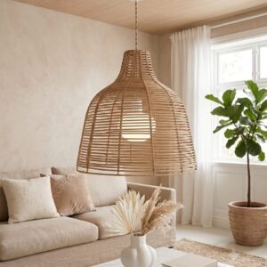 Lampara Colgante Rattan