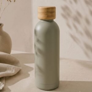 Botella Térmica Vison Tapa Bambú