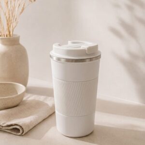 Vaso Térmico Con Asa De Madera 510ml