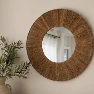 Espejo Redondo Yute 50cm