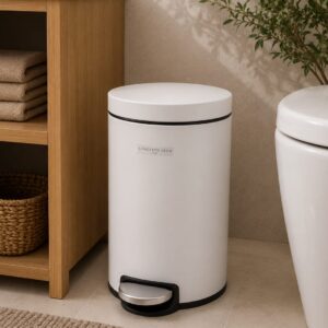 Tacho Acero Cierre Soft Blanco Mate 12Lt
