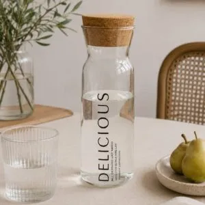 Botella En Vidrio Tapa Corcho- Delicious