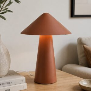 Lampara De Mesa Pantalla Sombrero