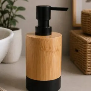 Dispenser De Bambú Redondo Black