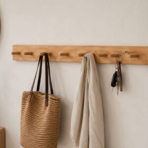 Perchero De Pared Madera Alamo