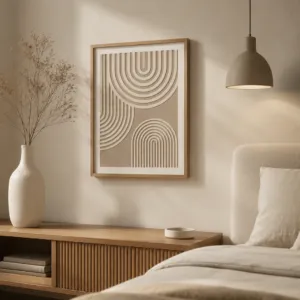 Cuadro Líneas Fondo Lino