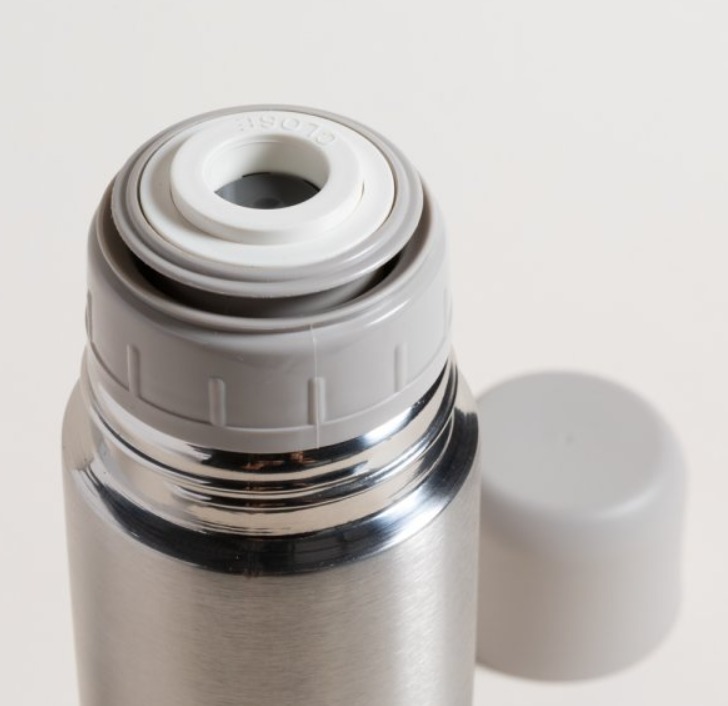 Termo De Acero Inoxidable Tapa Gris 750ml - Image 2