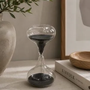 Reloj de Arena Negro 13x6cm