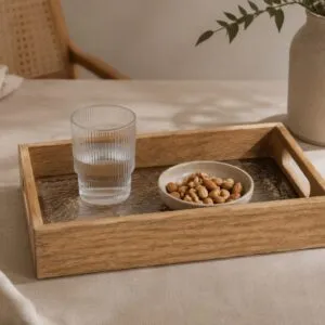 Bandeja Rectangular Con Borde Sagar 27x21.5cm
