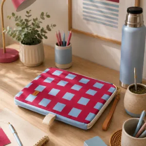 Porta Notebook Chroma Cuadrille Celest/Borravino 14"