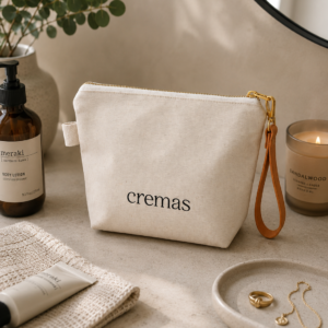 Neceser Natural Cremas Agarradera Cuero