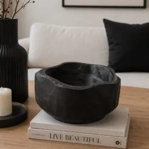 Bowl Deco Negro 12x24cm