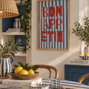Cuadro Bon Appetit 45x60cm Marco Madera