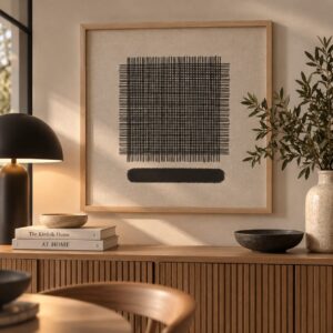 Cuadro Red 60x60cm Marco Madera