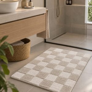 Alfombra Antideslizante Natural Cuadro 50x80cm