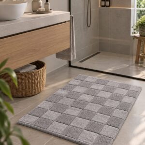Alfombra Antideslizante Gris 50x80cm