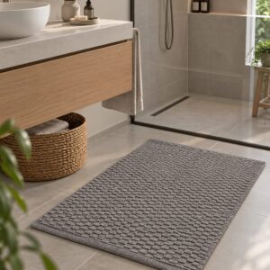 Alfombra Antideslizante Gris 50x80cm