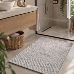 Alfombra Antideslizante Gris 50x80cm